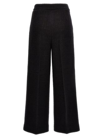 Moschino Womens Black Wool Cropped Pants