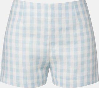 Faithfull The Brand Lila gingham linen shorts