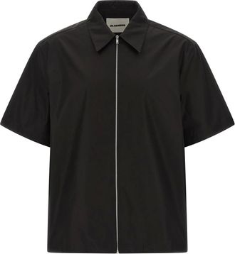 Jil Sander Heren, Overhemden, Zwart, Maat: XL Katoen
