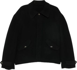 S&eacute;fr Relaxed Wool Jacket - Heren - Jassen - Zwart - Maat: L Wol