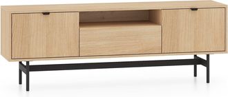 Selsey Selsey Heggers - Mueble Tv 3 Puertas - Roble Mavelie - 150 Cm