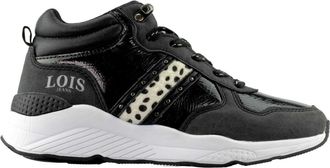 Generic Ladies Memory Foam Hi-Top Sports Walking Trainers, Lace-Up (Black, UK Footwear Size System, Adult, Women, Numeric, Medium, 4)