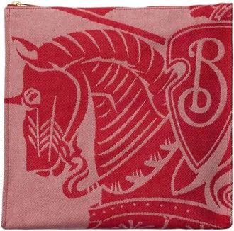 Burberry EKD Embroidered Canvas Pouch