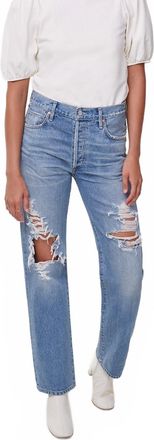 Citizens Of Humanity Emery Long Relaxed Straight Jeans In Oakview