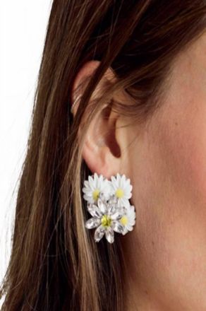 For Love & Lemons Womens Posy Drop Earrings In Floral Element
