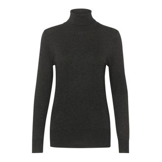 Kaffe Maglia a collo alto melange grigio scuro - - Knitwear - Donna - Grigio - XS