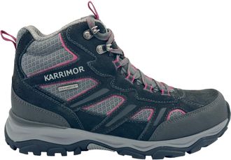 Karrimor Waterdichte wandelschoenen van su&egrave;de voor dames, model Mount (Zwart/roze)