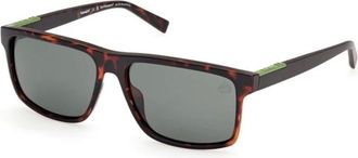 Timberland Sunglasses, male, Brown, 56 MM, Square Sunglasses