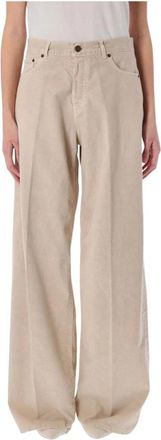 Haikure Jeans, Dames, Bruin, W27, Corduroy Wide Leg Jeans