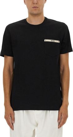 Moschino T-Shirt With Logo Ribbon-Uomo