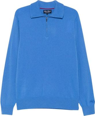 MC2 Saint Barth Buck Half-Zip Knit - Sweatshirts & Hoodies - Hombre - Azul - XL