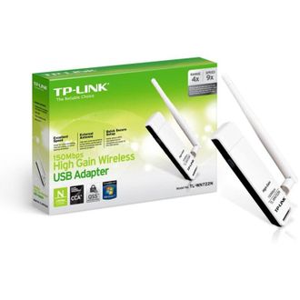 Trade Shop Trade Shop - Adaptador Usb Inal&aacute;mbrico N 150mbps, Antena Externa 4 Dbi Wps De Alta Ganancia