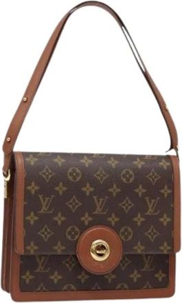 Louis Vuitton Pre-owned Shoulder Bags, female, Brown, Size: ONE SIZE Pre-owned Vintage Canvas Shoulder Bag