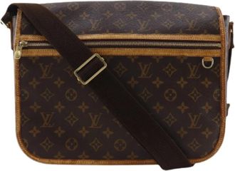 Louis Vuitton Pre-owned Cross Body Bags, male, Brown, Size: ONE SIZE Pre-owned Messenger GM Bosphore Monogram Shoulder Bag
