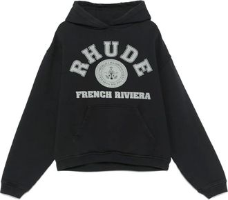 Rhude Felpa French Riviera con cappuccio - Nero
