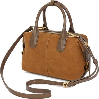 Tiffany & Fred Soft Suede Mini Satchel