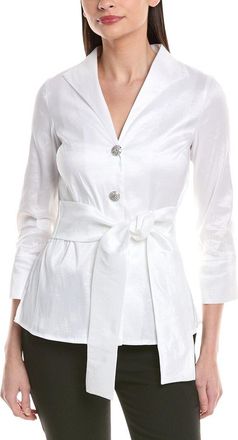Joseph Ribkoff Waist-Tie Embellished Top