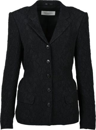 Dries Van Noten Blazer de seersucker - Jackets - Mujer - Negro - S