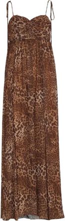 OLYMPIAH printed cora dress - Brown
