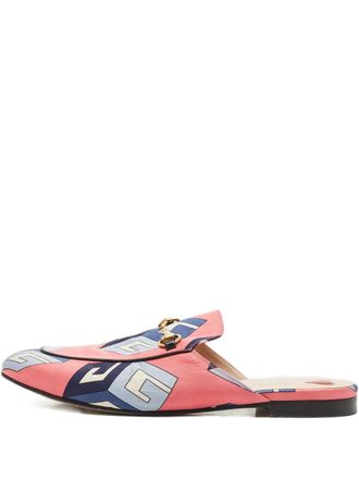 Gucci Princetown canvas mules - Pink