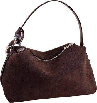 Generic Compatible For Ladys Brown Coffee-colored Handbag For Carrying On The Shoulder Or Across The Body(Coffee)