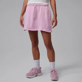Nike Jordan Womens Jordan Brooklyn Fleece Skirt in Pink | IF1357-676