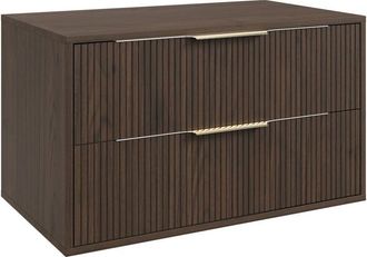 Badplaats Mueble De Ba&ntilde;o Rimini 80 Cm - Nogal Marr&oacute;n - Mueble De Ba&ntilde;o Con