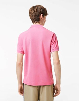 Lacoste Mens L.12.12 Classic Logo Polo Shirt Pink Clothing > & T-Shirts
