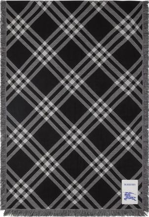 Burberry Equestrian Knight Design Sjaal - Dames - Wintersjaals - Zwart - ONE Size - Accessoires