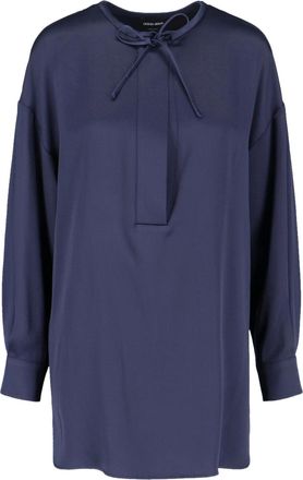 Giorgio Armani Silk Shirt - Blue