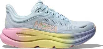 Hoka One One Bondi 9 Running Shoes in Glimmering Blue/Overcast Women