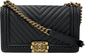 Chanel Pre-owned Vintage Shoulder Bag - Dames - Vintage Schoudertas - Zwart - ONE Size - Vintage