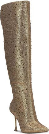 Inc International Concepts Womens I. N.C. International Concepts Saveria Gold Over The Knee Boots LION213