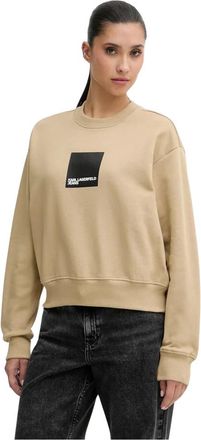 Karl Lagerfeld Donna, Felpe, Beige, L, new