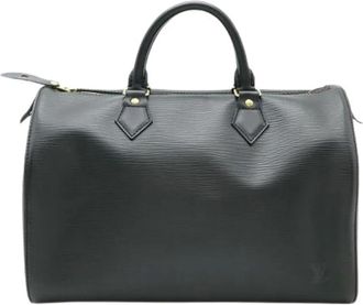 Louis Vuitton Pre-owned Handbags, female, Black, Size: ONE SIZE Pre-owned Epi Speedy 30 Handbag Black