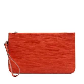 Louis Vuitton Pre-owned Clutches, female, Orange, Size: ONE SIZE Pre-owned Neverfull Pouch