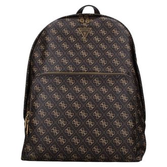 Guess Rugzak van kunstleer - Heren - Tassen - Bruin - Maat: ONE Size Leer