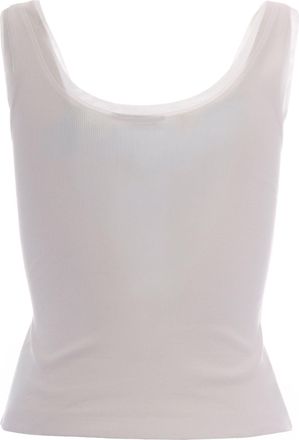 Patrizia Pepe Womens Sleeveless Top White Vests & Tank Tops