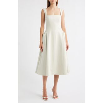 Delfi Madeline Sleeveless Midi Dress in Chalk at Nordstrom Rack, Size Medium