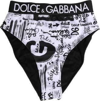 Dolce & Gabbana Bottoms, female, Black, Size: L High Brief Underwear