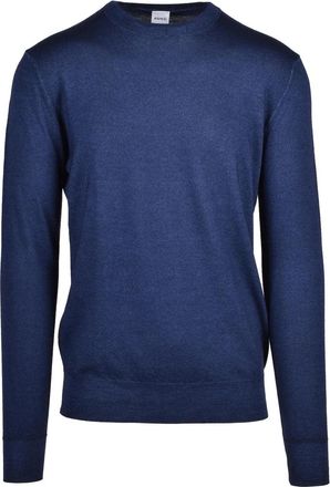 Aspesi Classic Crew Neck Pullover In Fine-Knit Wool