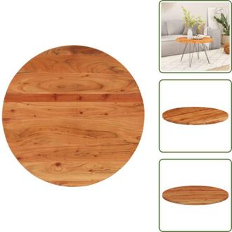 vidaXL The Living Store Piano per Tavolo &Oslash;70x2,5 cm Rotondo in Legno Massello di Acacia - Tavolo rotondo