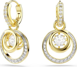 Swarovski Hyperbola Drop Earrings in Gold/White at Nordstrom