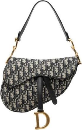 Dior Pre-owned Saddle Schoudertas - Dames - Vintage Schoudertas - Blauw - ONE Size - Leer - Vintage