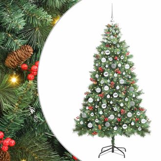 vidaXL &Aacute;rbol De Navidad Artificial Verde 180 Cm Pvc Y Metal Vidaxl