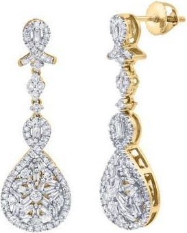 LuvMyJewelry Ambery 0.1 Ct 14K Gold Diamond Drop Earrings in 14K Yellow Gold at Nordstrom
