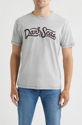 Dark Seas Symmetry Blind Stitch Graphic T-Shirt in Heather Grey at Nordstrom, Size Xx-Large