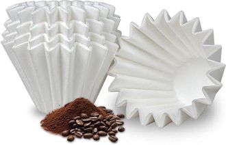 OEM Filtros De Caf&eacute; Para 1-2 Tazas, 100 Unidades, Filtraci&oacute;n R&aacute;pida, Fondo Plano