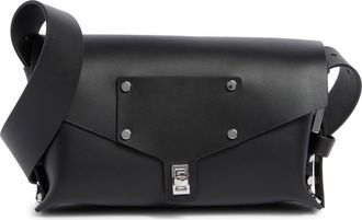 AllSaints Miro Leather Satchel in Black at Nordstrom Rack