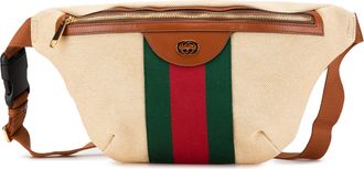 Gucci Pre-owned Womens Ophidia Gg Supreme Canvas Belt Bag - Ivory Textile - One Size